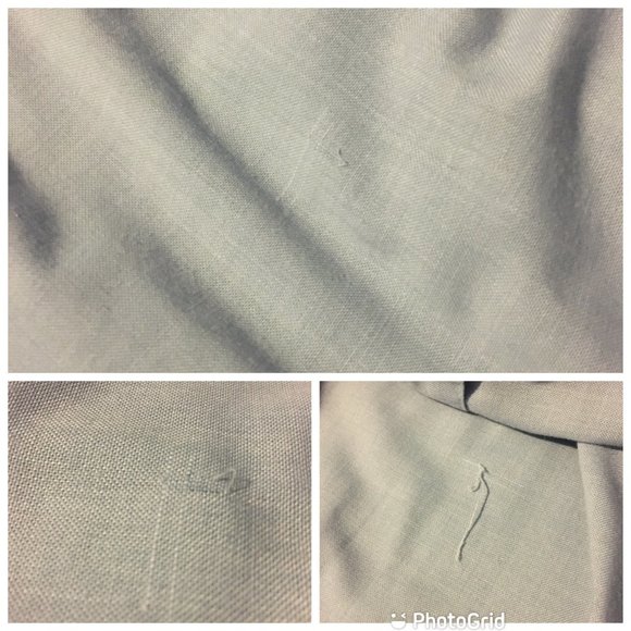 Vintage Polly Flinders Hand Smocked Button Front Blue Dress Girls 12 (Women's L) - Picture 7 of 15